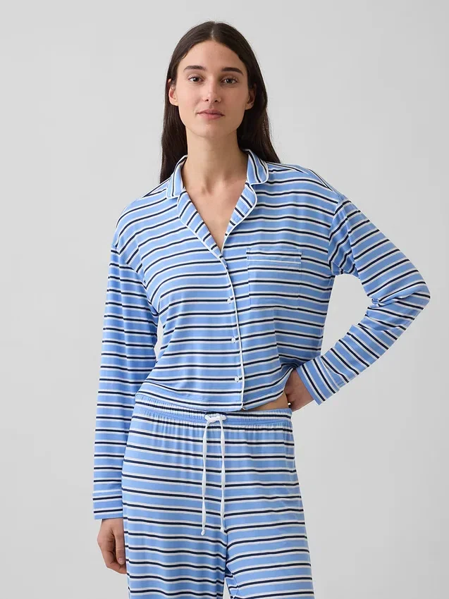 Mykeste pyjamas-top i modal