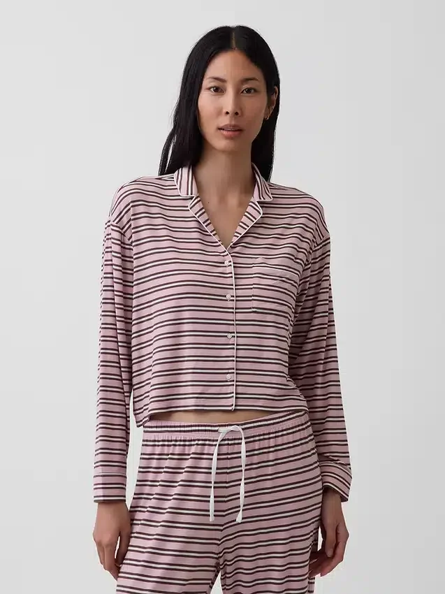 Mykeste pyjamas-top i modal