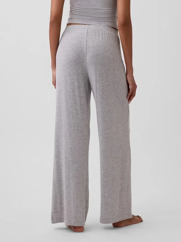 Mykeste pyjamasbukser i modalribb