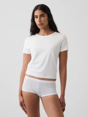 Mykeste shorty i økologisk stretchbomull