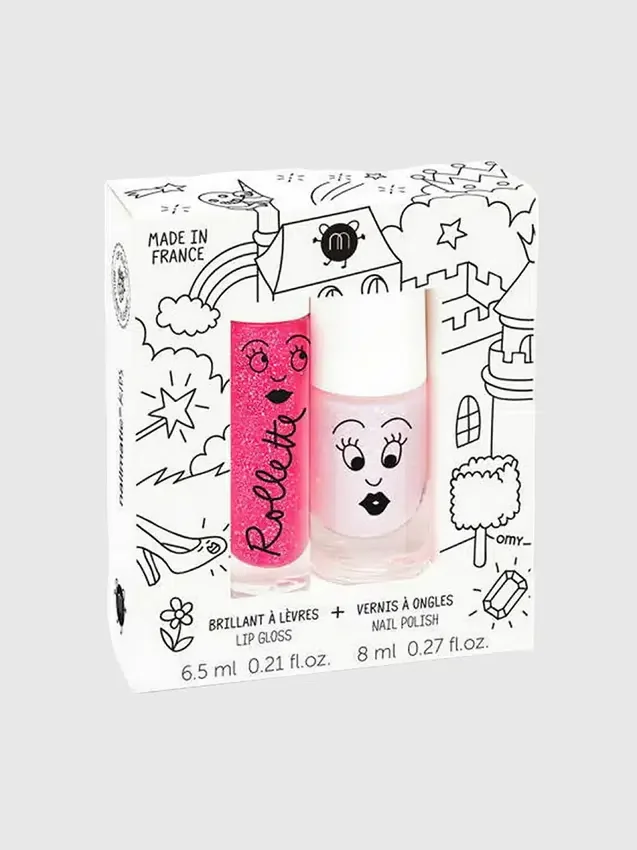 Nailmatic neglelakk- og lipgloss-sett «Fairytales»