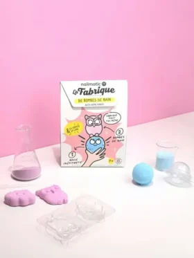Nailmatic-sett for å lage badebomber med sprudlende badekule