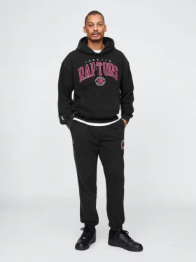 NBA Toronto Raptors-logo, joggebukse i tykk bomullsblanding