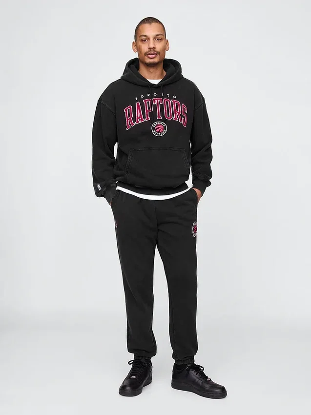 NBA Toronto Raptors-logo, joggebukse i tykk bomullsblanding