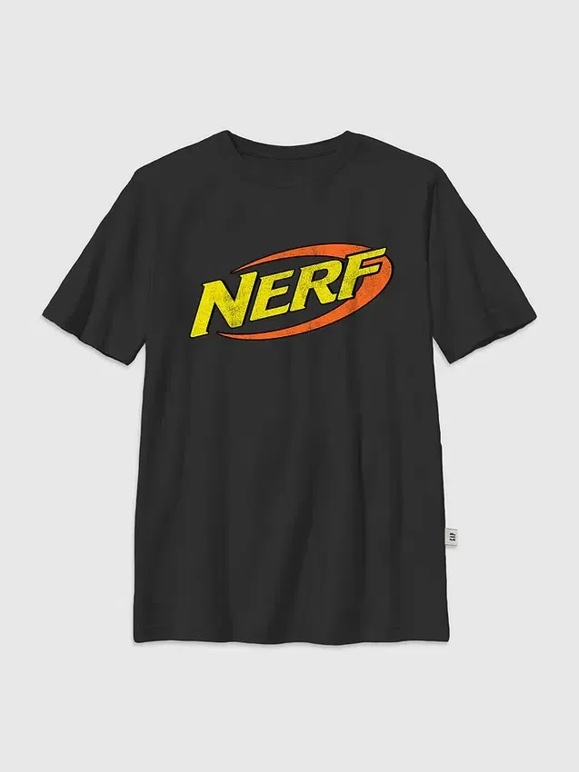 Nerf-T-skjorte med grafikk for barn