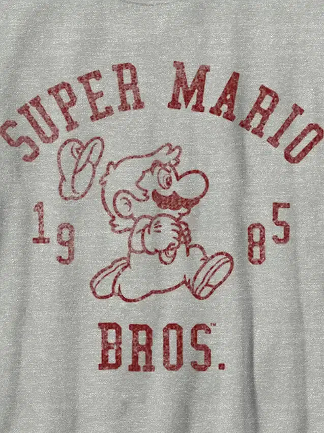 Nintendo Mario Bros-T-skjorte med grafikk for barn