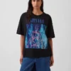 Nirvana T-skjorte i tykk bomullsjersey med grafisk trykk