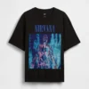 Nirvana T-skjorte i tykk bomullsjersey med grafisk trykk