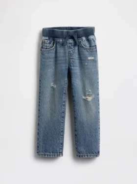 Original straight jeans med elastisk linning for Baby og Småbarn