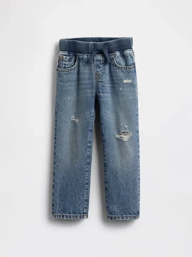 Original straight jeans med elastisk linning for Baby og Småbarn