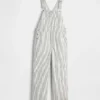 Overalls i avslappet denim med striper