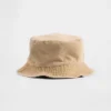 Overfarget denim-bøttehatt for barn