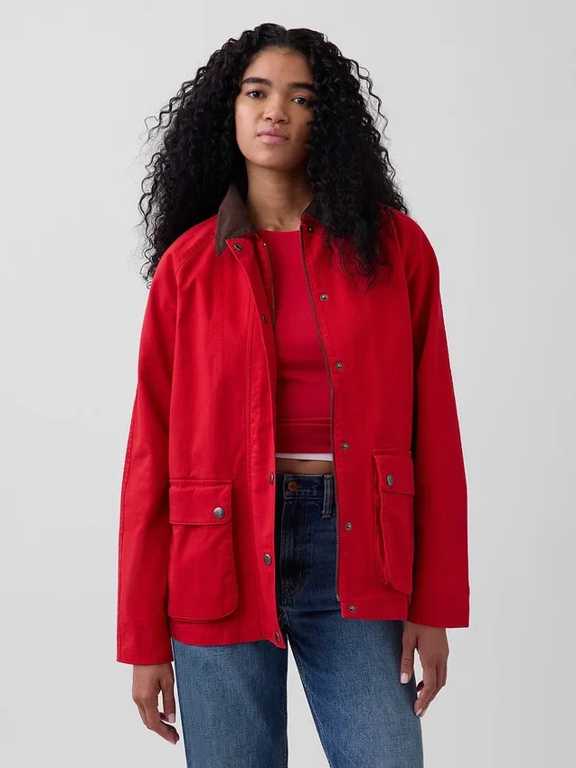 Oversized arbeidsjakke