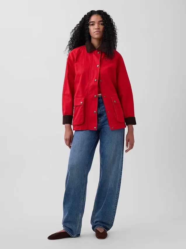 Oversized arbeidsjakke