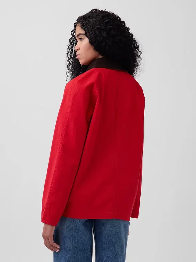 Oversized arbeidsjakke