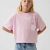 Oversized, boksformet Hello Kitty-T-skjorte for barn