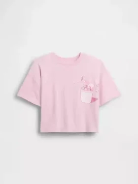 Oversized, boksformet Hello Kitty-T-skjorte for barn