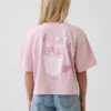 Oversized, boksformet Hello Kitty-T-skjorte for barn