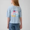Oversized, boksformet Hello Kitty-T-skjorte for barn