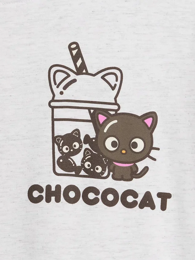 Oversized, boksformet Hello Kitty-T-skjorte for barn
