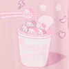 Oversized, boksformet Hello Kitty-T-skjorte for barn