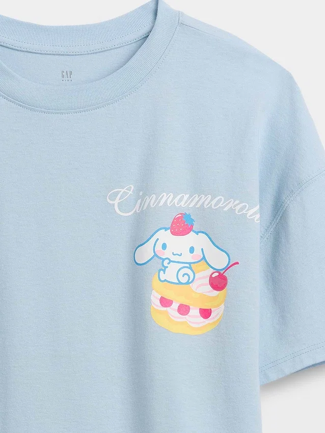 Oversized, boksformet Hello Kitty-T-skjorte for barn