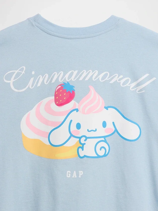 Oversized, boksformet Hello Kitty-T-skjorte for barn