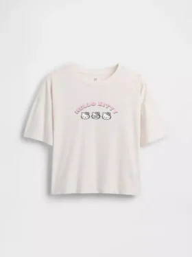 Oversized, boksformet Sanrio-T-skjorte for barn