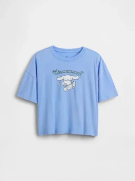 Oversized, boksformet Sanrio-T-skjorte for barn