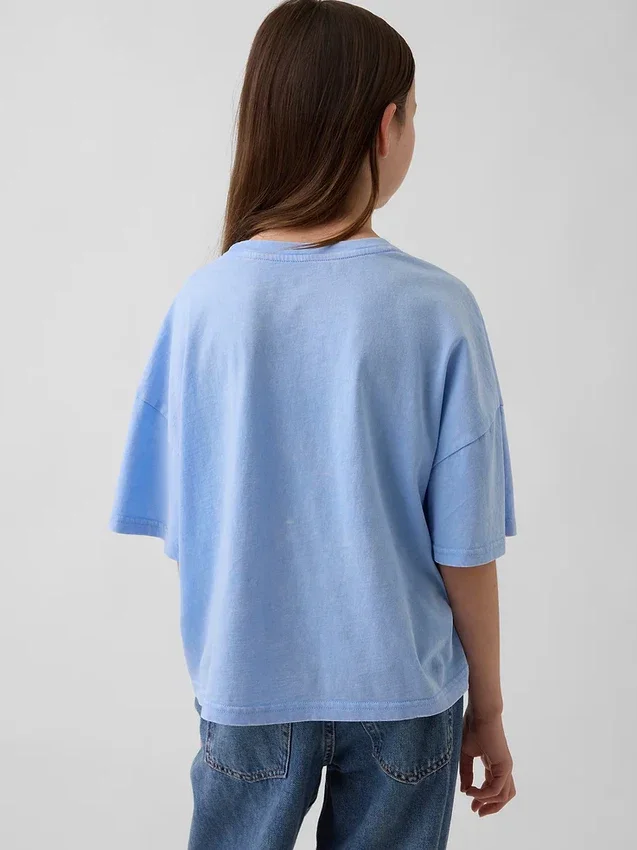 Oversized, boksformet Sanrio-T-skjorte for barn