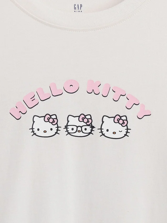 Oversized, boksformet Sanrio-T-skjorte for barn