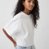 Oversized, boksformet T-skjorte for barn