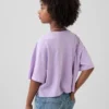 Oversized, boksformet T-skjorte for barn