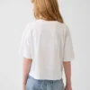 Oversized, boksformet T-skjorte for barn