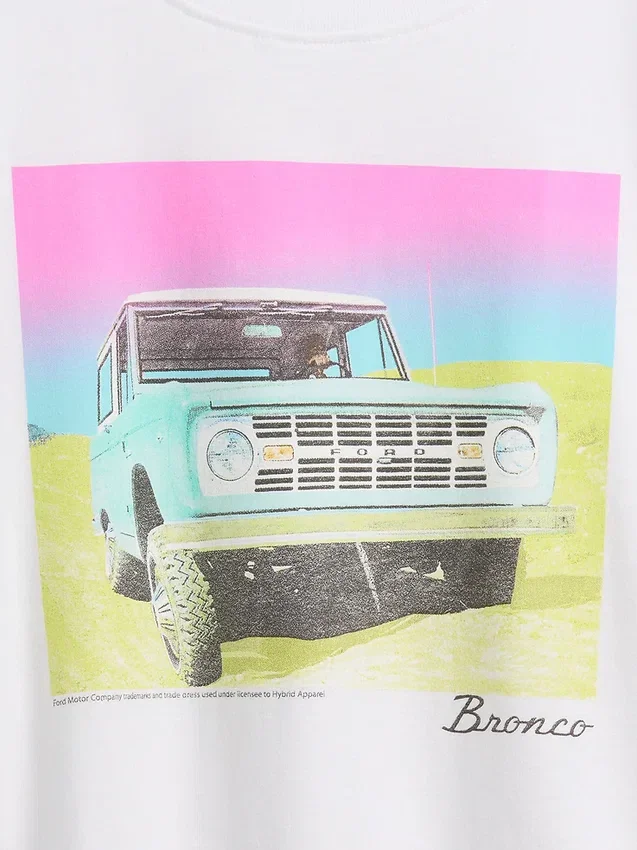 Oversized, boksformet T-skjorte for barn