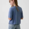 Oversized, boksformet T-skjorte med grafisk trykk for barn