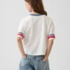 Oversized, boksformet T-skjorte med grafisk trykk for barn