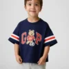 Oversized Brannan Bear Varsity-T-skjorte med grafisk logo for Baby og Småbarn
