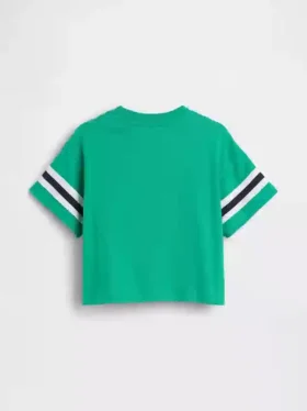 Oversized Brannan Bear Varsity-T-skjorte med grafisk logo for Baby og Småbarn