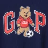 Oversized Brannan Bear Varsity-T-skjorte med grafisk logo for Baby og Småbarn