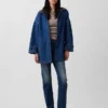 Oversized denim-biljakke