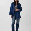 Oversized denim-biljakke
