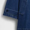 Oversized denim-biljakke