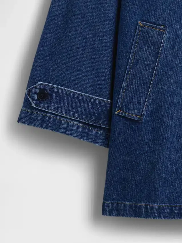 Oversized denim-biljakke