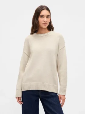 Oversized genser i 100 % bomull