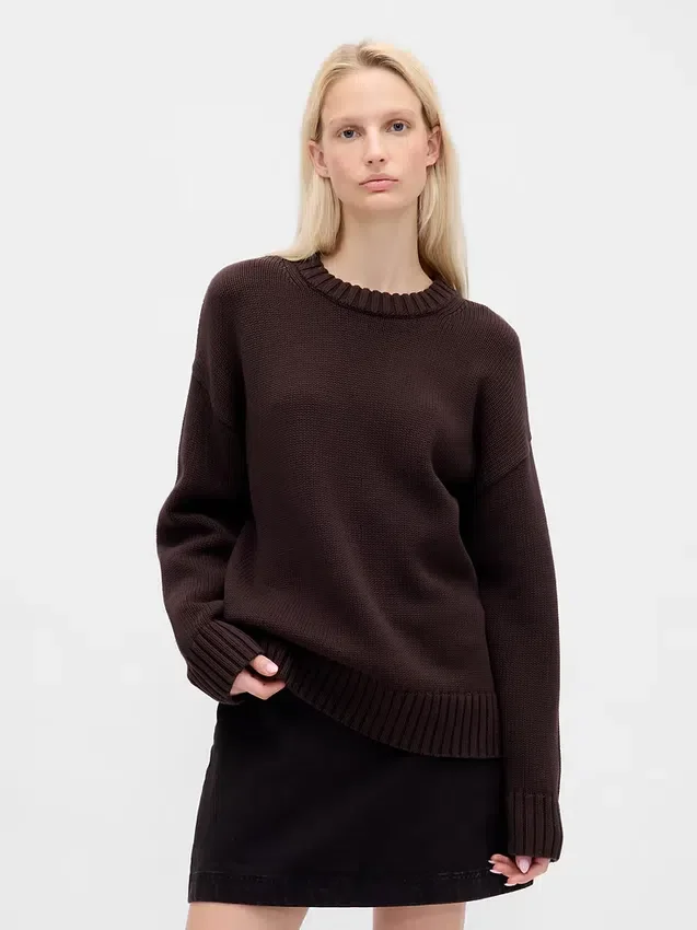 Oversized genser i 100 % bomull