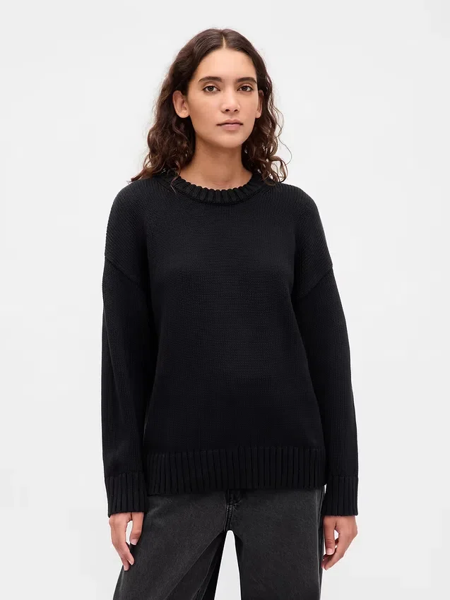 Oversized genser i 100 % bomull