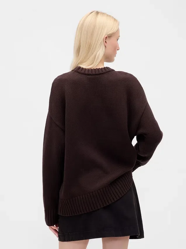 Oversized genser i 100 % bomull