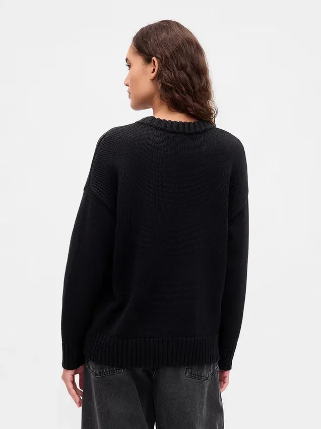 Oversized genser i 100 % bomull