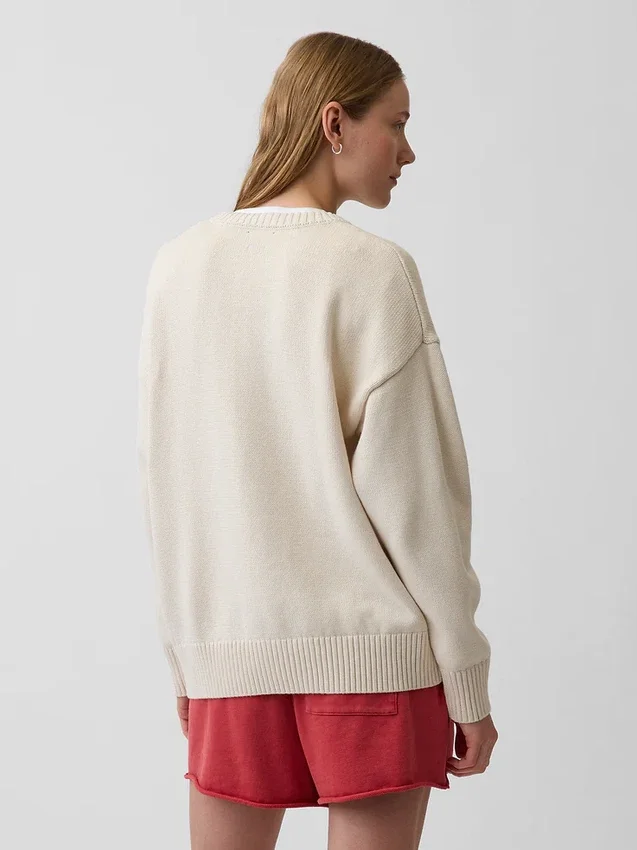Oversized genser i 100 % bomull